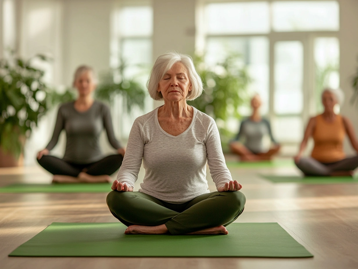 Активні пенсіонери займаються спортом на свіжому повітрі